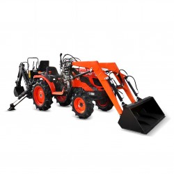 Kubota B2420 4x4 - 24KM + LAD-3 TUR front loader + excavator for LW-5 4FARMER tractor
